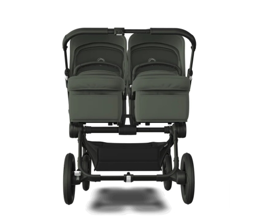 Bugaboo Donkey 5 TWIN Forest Green Black frame Dvīņu Ratiņi Transformeris 2in1