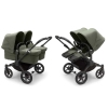 Bugaboo Donkey 5 TWIN Forest Green Black frame Dvīņu Ratiņi Transformeris 2in1