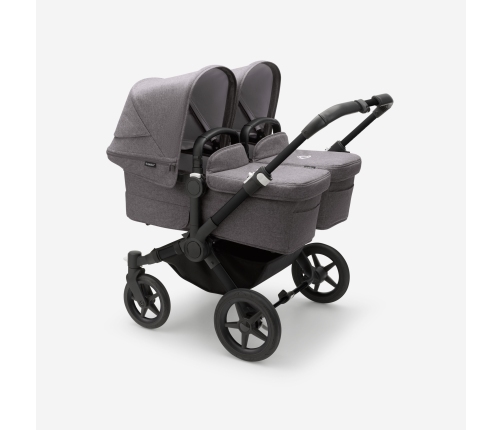 Bugaboo Donkey 5 TWIN Grey Melange Black frame Коляска для двойни Трансформер 2in1