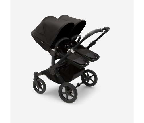 Bugaboo Donkey 5 TWIN Midnight black Black frame Dvīņu Ratiņi Transformeris 2in1