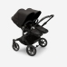 Bugaboo Donkey 5 TWIN Midnight black Black frame Коляска для двойни Трансформер 2in1