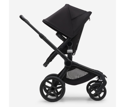 Bugaboo Fox 5 Grey Melange Детская Коляска 2в1 Black Pама + Kапюшон Astro Purple