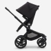 Bugaboo Fox 5 Grey Melange Bērnu Ratiņi 2in1 Black Rāmis + Jumts Misty White