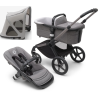 Bugaboo Fox 5 Grey Melange Детская Коляска 2в1 Графитовая рама + Крыша Breezy Misty Grey