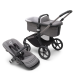 Bugaboo Fox 5 Grey Melange Bērnu Ratiņi 2in1 Grafīta rāmis + Jumts Breezy Morning Pink