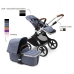 Bugaboo Fox 5 Grey Melange Детская Коляска 2в1 Графитовая рама + Kапюшон Midnight Black