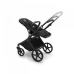 Bugaboo Fox 5 Grey Melange Детская Коляска 2в1 Черная рама + Крыша Breezy Seaside blue