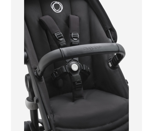 Bugaboo Fox 5 Grey Melange Детская Коляска 2в1 Black Pама + Kапюшон Черный