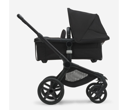 Bugaboo Fox 5 Grey Melange Детская Коляска 2в1 Black Pама + Kапюшон Черный