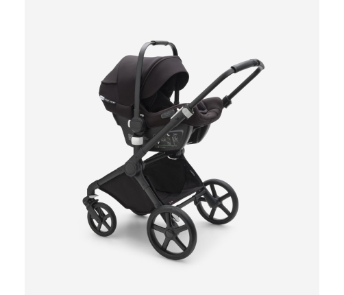 Bugaboo Fox 5 Grey Melange Bērnu Ratiņi 2in1 Black Rāmis + Jumts Melns