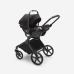 Bugaboo Fox 5 Grey Melange Bērnu Ratiņi 2in1 Black Rāmis + Jumts Melns