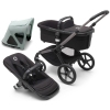 Bugaboo Fox 5 Midnight black Детская Коляска 2в1 Графитовая рама + Kапюшон Breezy V2 Pine Green