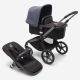 Bugaboo Fox 5 Midnight black Детская Коляска 2в1 Графитовая рама + Kапюшон Stormy Blue