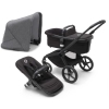 Bugaboo Fox 5 Midnight black Детская Коляска 2в1 Черная рама + Kапюшон Grey Melange