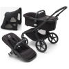 Bugaboo Fox 5 Midnight black Breezy Bērnu Ratiņi 2in1 Melns rāmis