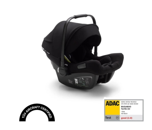 Bugaboo Turtle Air by Nuna Black Bērnu Autokrēsls 0-13 kg