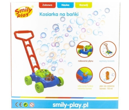 Burbuļmašīna Zāles pļāvējs Smily Play Red