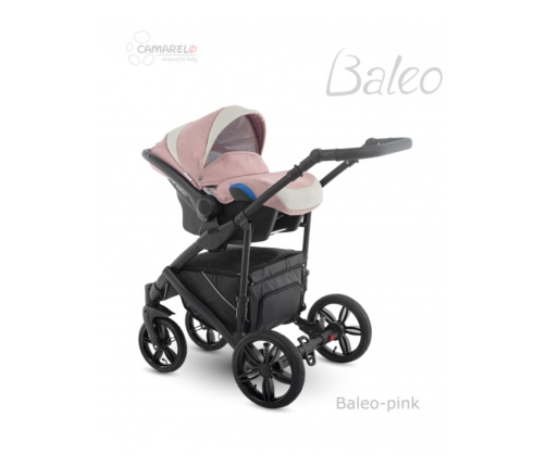 Camarelo Baleo BA-pink Bērnu Ratiņi 3in1