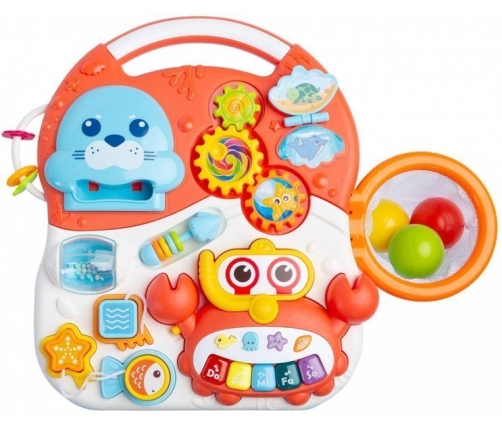 Caretero Toyz Interaktīvais galdiņš-staigulītis Orange 2in1