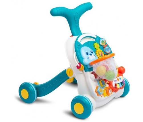 Caretero Toyz Interaktīvais galdiņš-staigulītis Turquoise 2in1