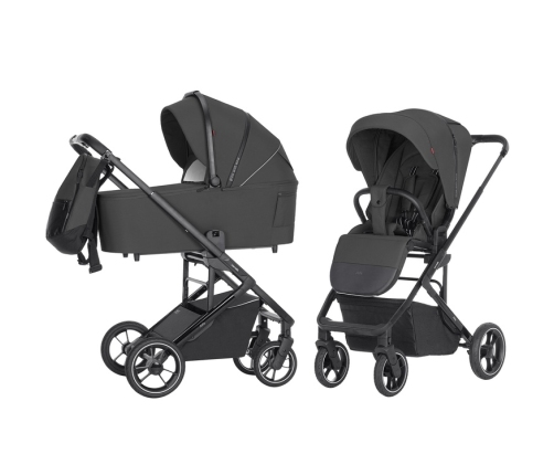 Carrello Alfa 2024 2in1 Graphite Grey Bērnu Ratiņi