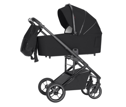 Carrello Alfa 2024 2in1 Midnight Black Bērnu Ratiņi