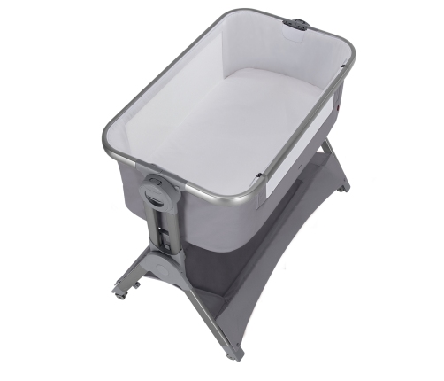 Carrello Aria Cloud Grey CRL-15501 Gulta - Manēža ar nolaižamu sānu