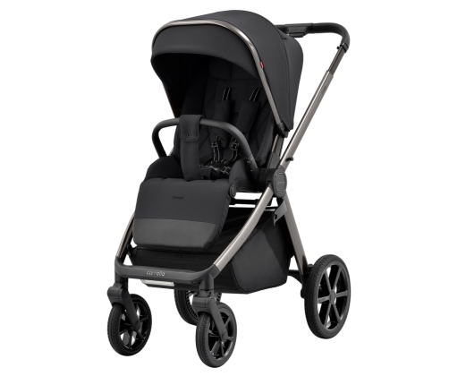 Carrello Omega 2024 2in1 Absolute Black Bērnu Ratiņi