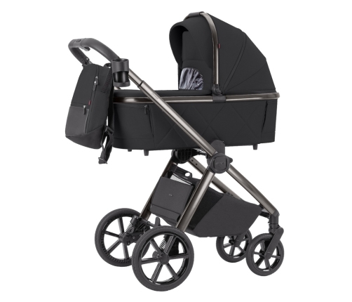 Carrello Omega 2024 2in1 Absolute Black Bērnu Ratiņi