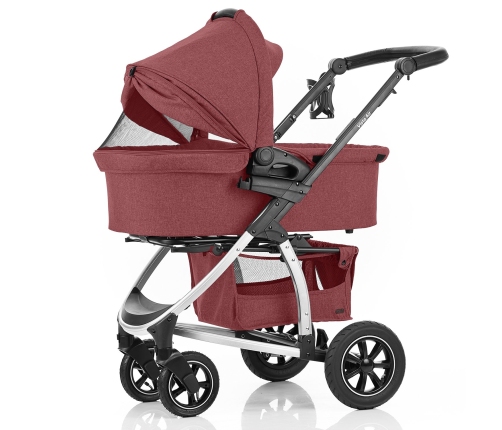 Carrello Vista Air Ruby Red Bērnu Ratiņi 2in1