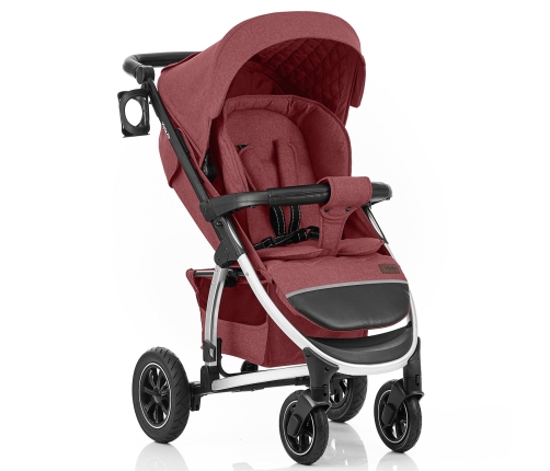 Carrello Vista Air Ruby Red Bērnu Ratiņi 2in1