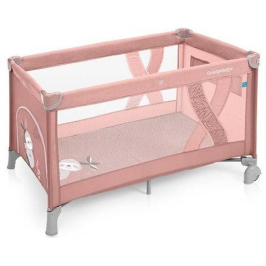 Ceļojumu gultiņa manēža Baby Design Simple Pink
