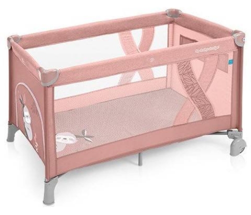 Ceļojumu gultiņa manēža Baby Design Simple Pink