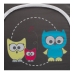 Ceļojumu gultiņa manēža Baby Mix OWL dark grey 30424