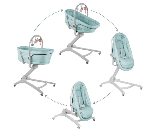 Chicco Baby Hug 4in1 Aquarelle Bērnu šūpuļkrēsliņš-Gulta