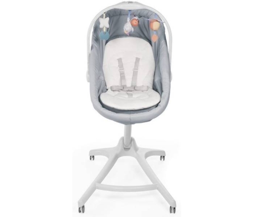 Chicco Baby Hug 4in1 Grey re lux Колыбель Качалка Стульчик 4в1