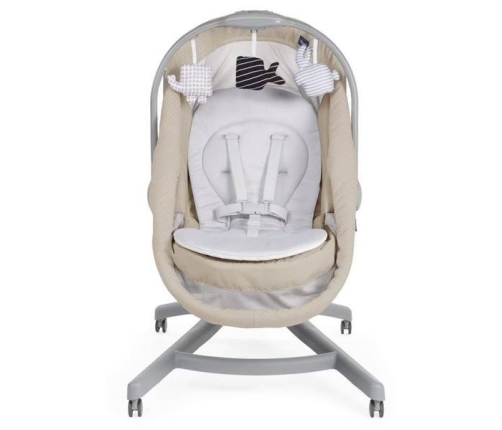 Chicco Baby Hug Air 4in1 Beige Šūpuļkrēsliņš-Gulta