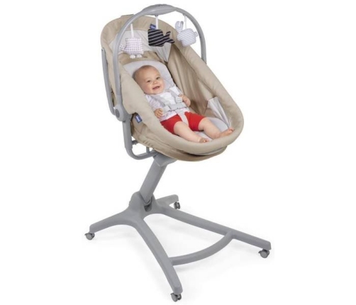 Chicco Baby Hug Air 4in1 Beige Šūpuļkrēsliņš-Gulta