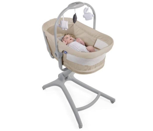 Chicco Baby Hug Air 4in1 Beige Šūpuļkrēsliņš-Gulta