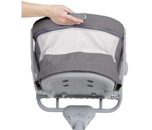 Chicco Baby Hug Air 4in1 Dark Grey Bērnu šūpuļkrēsliņš-Gulta