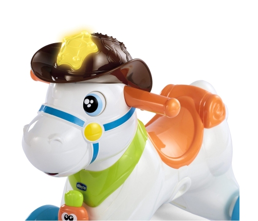 Chicco Baby Rodeo Boy лошадка-качалка с колесиками 2в1