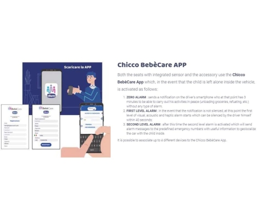 Chicco BebeCare Easy-Tech Safety Clip Drošības sensors autokrēsliem