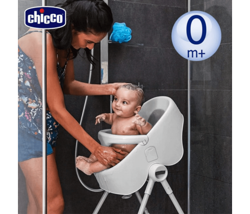 Chicco Bubble Nest Стульчик для купания Cool Grey