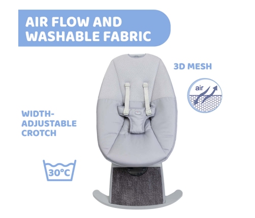 Chicco Comfy Wave Silver Spring Šūpuļkrēsls