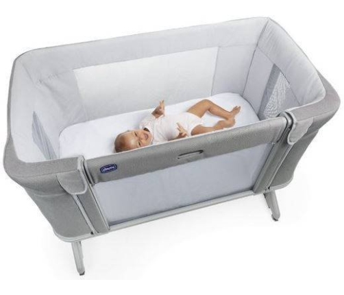 Chicco Next2Me Forever Cool Grey Bērnu gulta-tranformeris 3in1