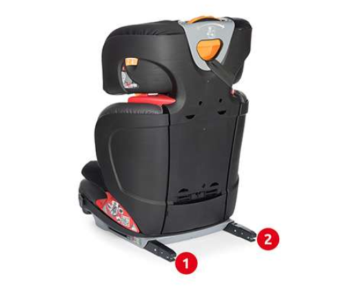 Chicco Oasys 2-3 FixPlus Evo Jet Black Bērnu Autokrēsls 15-36 kg