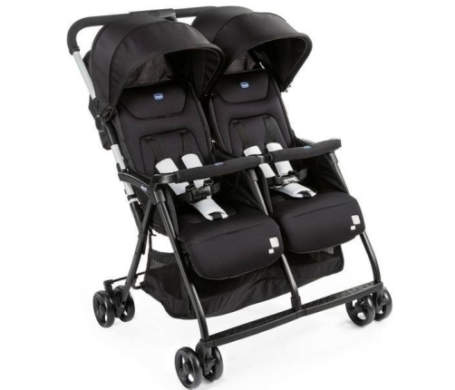 Chicco Ohlala Twin Black Night Dvīņu Ratiņi