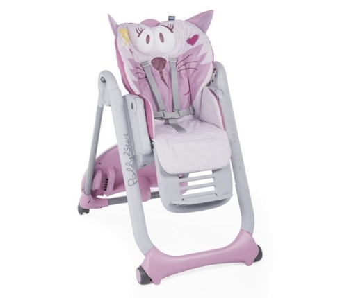 Chicco Polly 2 Start Miss Pink Детский стульчик для кормления