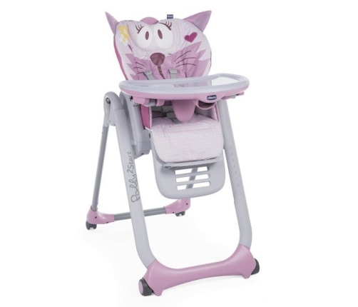 Chicco Polly 2 Start Miss Pink Детский стульчик для кормления