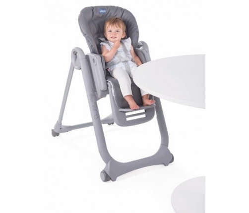 Chicco Polly Magic Relax Graphite Стульчик для кормления-шезлонг 2в1